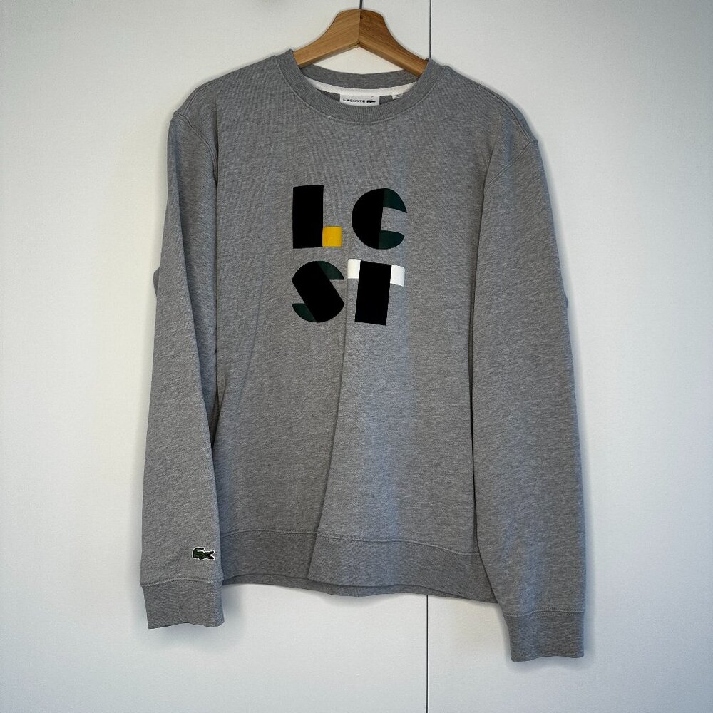 Lacoste LCST Velvet Logo Crew Neck Sweatshirt